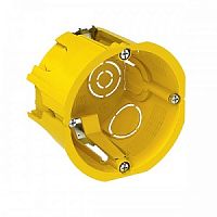 Коробка установочная Systeme Electric СП 68x45мм гипрок желтый IMT35150 ( Подрозетник ) картинка 